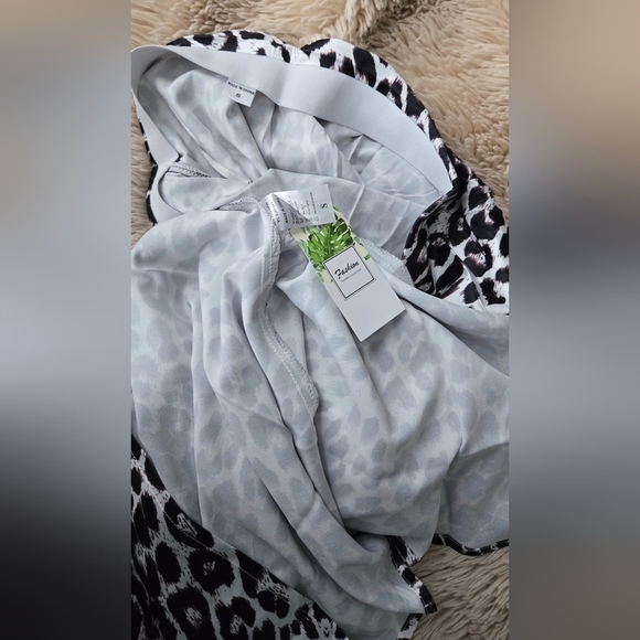 Leopard Print Satin Maxi #985 - Picture 4 of 11